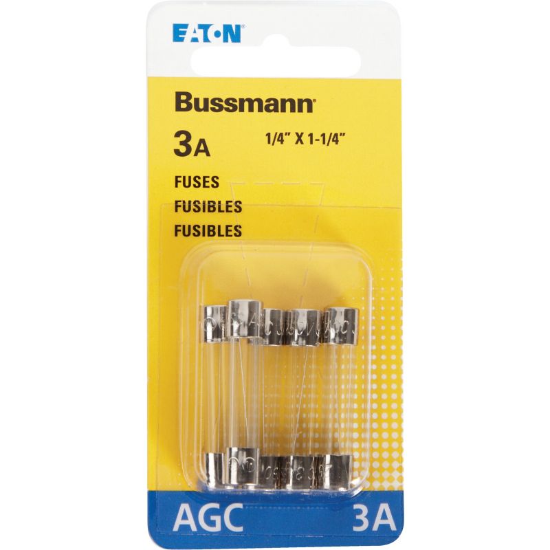 Bussmann Glass Tube Automotive Fuse Clear, 3