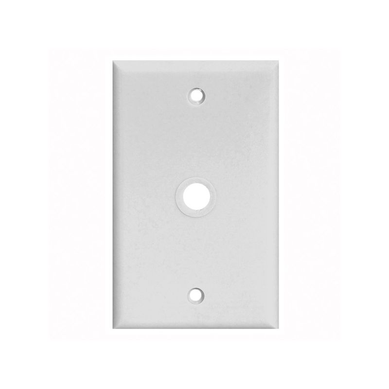 Eaton Wiring Devices PJ11 PJ11W Wallplate, 4-1/2 in L, 2-3/4 in W, 1 -Gang, Polycarbonate, White, High-Gloss White