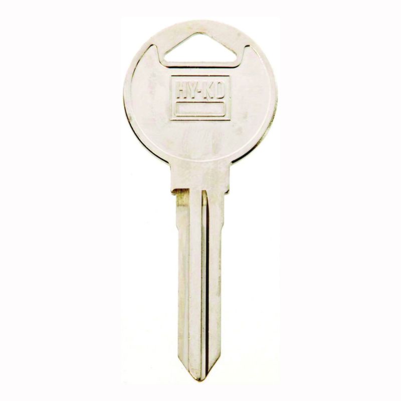 HY-KO 11010MZ16 Automotive Key Blank, Brass, Nickel, For: Mazda Vehicle Locks (Pack of 10)