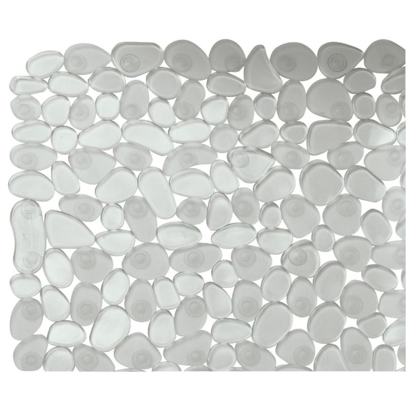 InterDesign Pebblz Square Shower Mat Clear