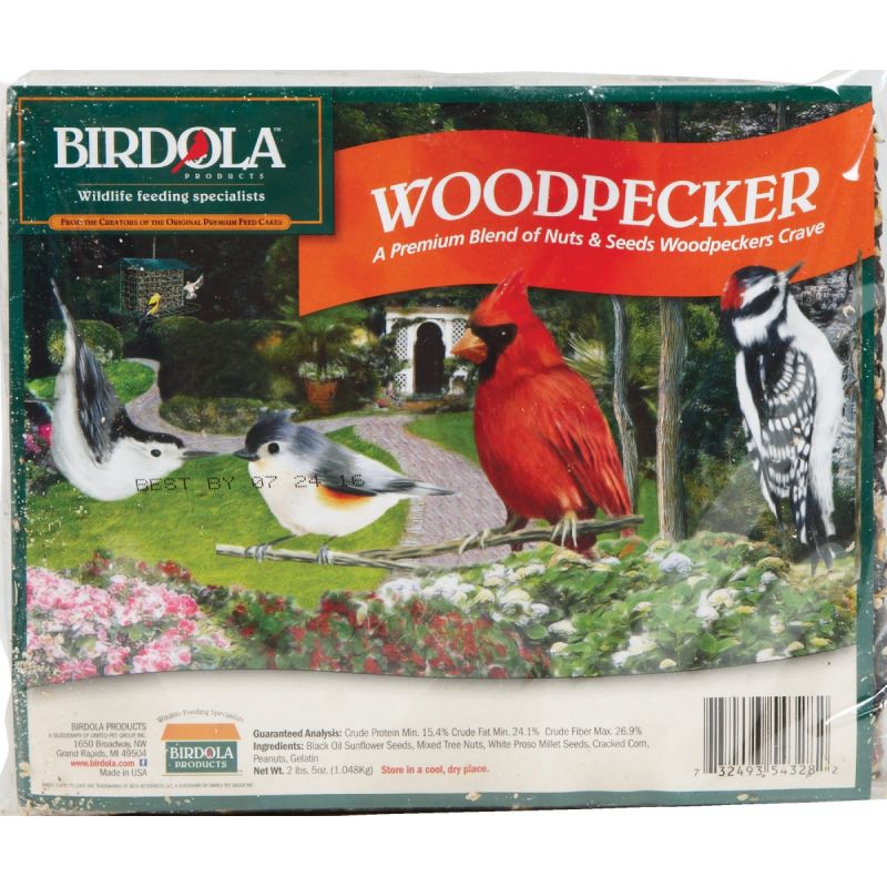 Birdola Woodpecker Wild Bird Seed Cake