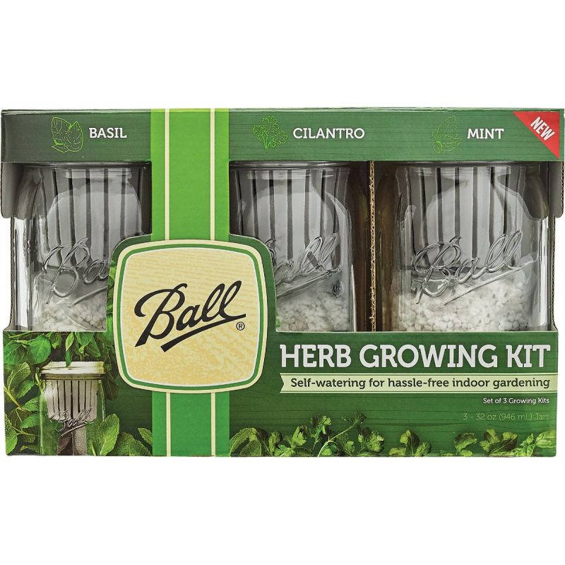 Ball Herb Growing Kit 6.5 In. H. X 3.5 In. Dia., Clear
