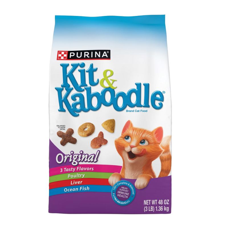 Purina Kit &amp; Kaboodle Original Series 17800140987 Cat Food, Dry, Liver, Ocean Fish, Poultry, 13 lb, Bag