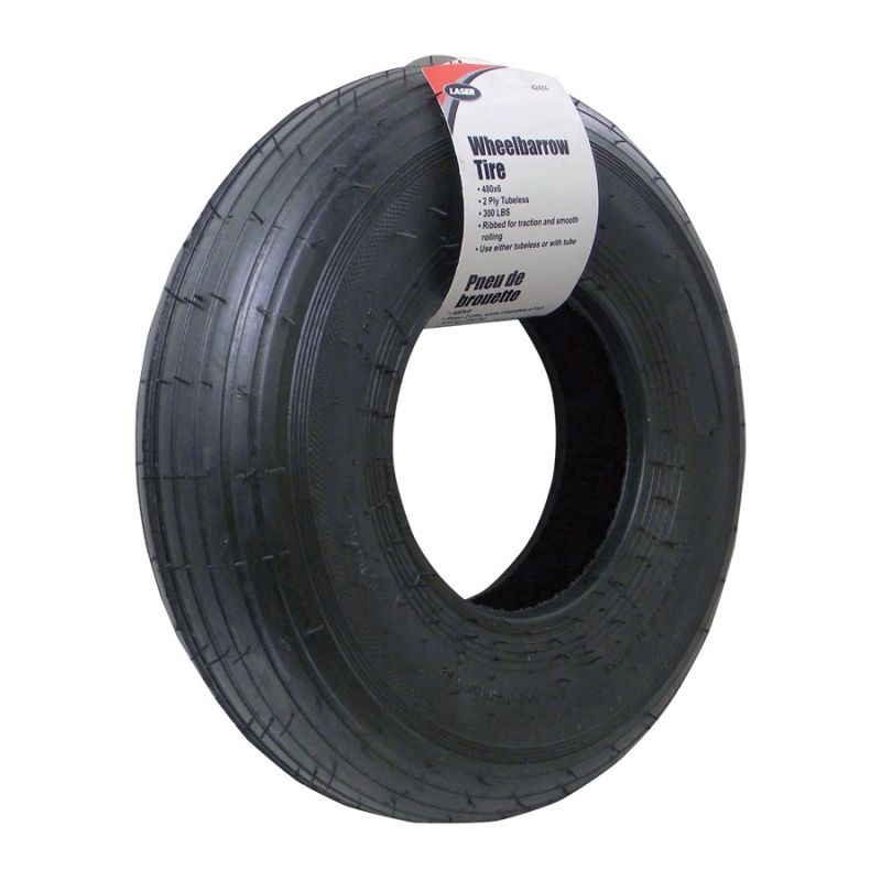 Laser 42484 Wheelbarrow Tire, 400 x 6 mm Tire