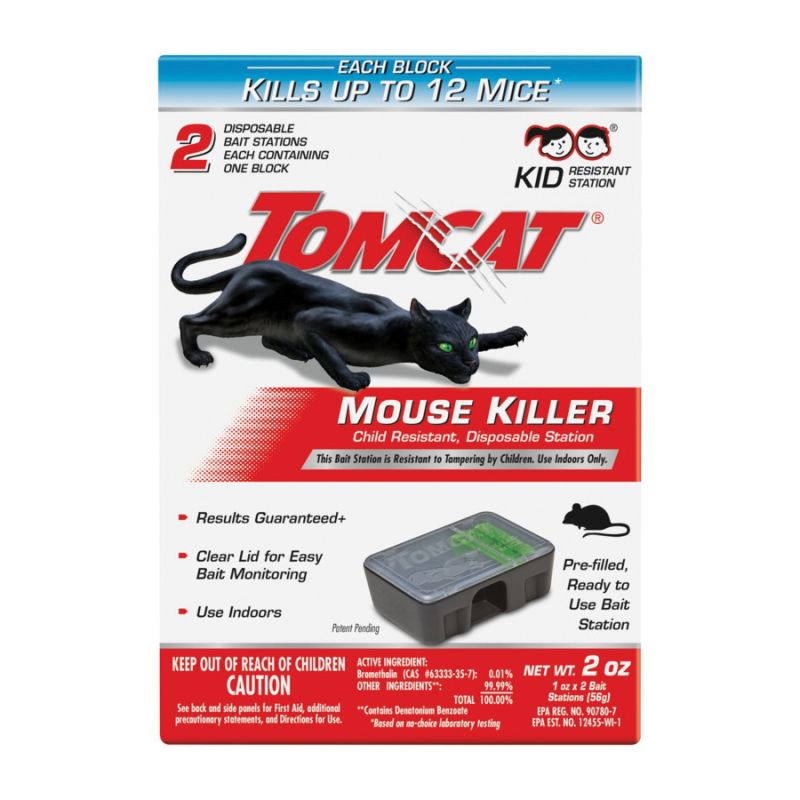 Tomcat 0371510 Disposable Mouse Bait Station, Emerald Green Emerald Green