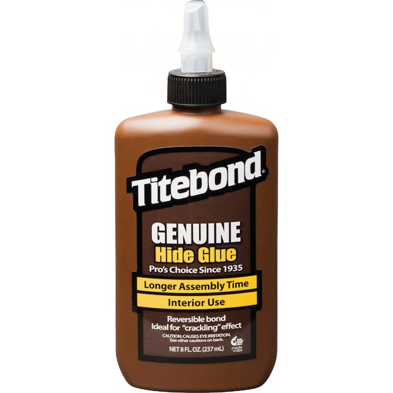 Titebond Liquid Hide Wood Glue Amber, 8 Oz.