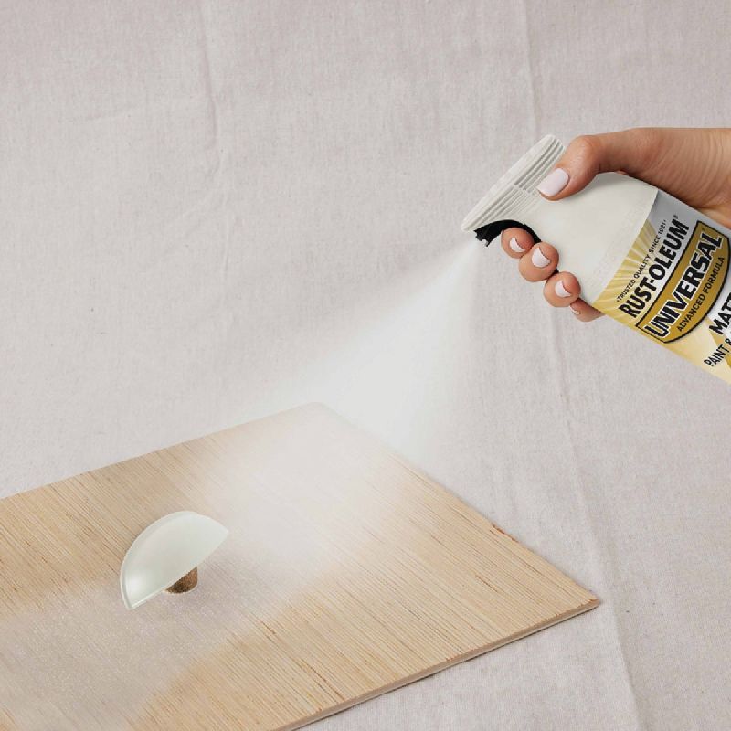 Rust-Oleum Universal All-Surface Spray Paint &amp; Primer In One Farmhouse White, 12 Oz.