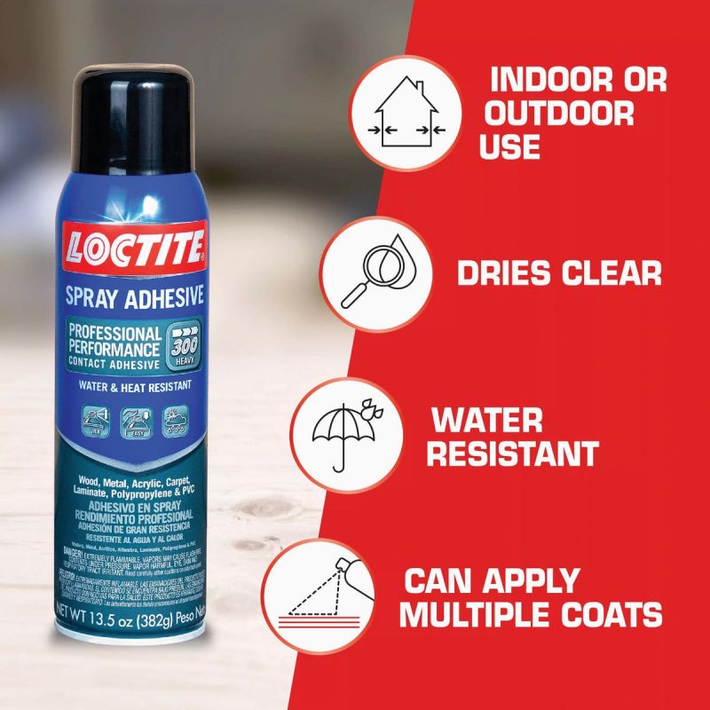 LOCTITE Professional Performance Spray Adhesive Clear, 13.5 Oz.