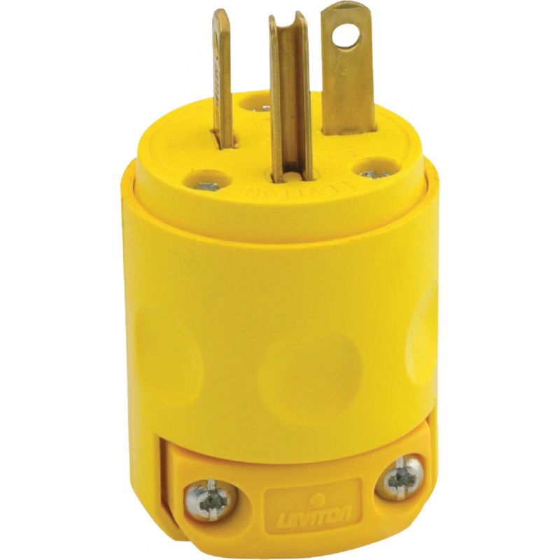Leviton Commercial Grade Cord Plug Yellow, 20A