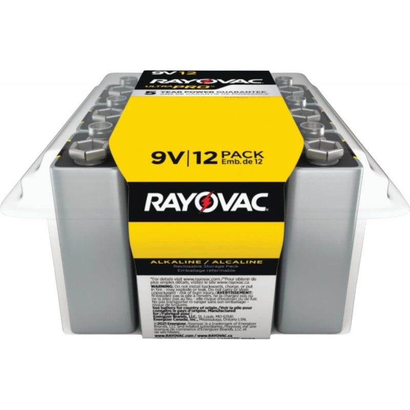 Rayovac UltraPro 9V Alkaline Battery 500 MAh