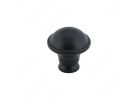 Richelieu Classic Series BP872900 Knob, 1-1/4 in Projection, Metal, Matte 1-1/4 In, Black, Traditional