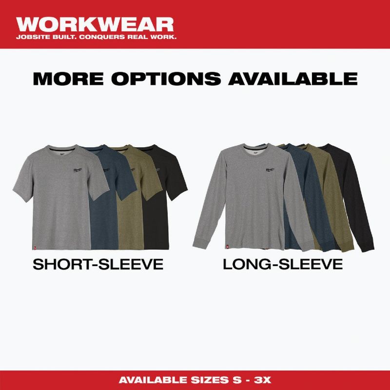Milwaukee Hybrid Work Shirt 2XL, Black