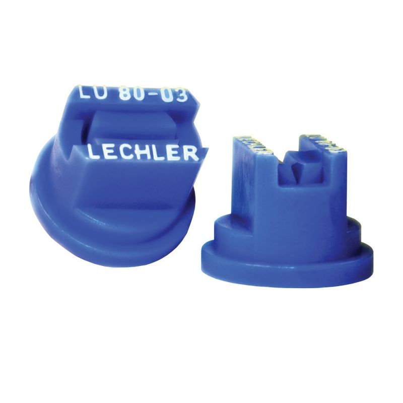 Green Leaf LU 80-03 6PK Spray Nozzle, Multi-Range Universal Flat, Polyoxymethylene, Blue, For: Y8253048 Series 8 mm Cap Blue