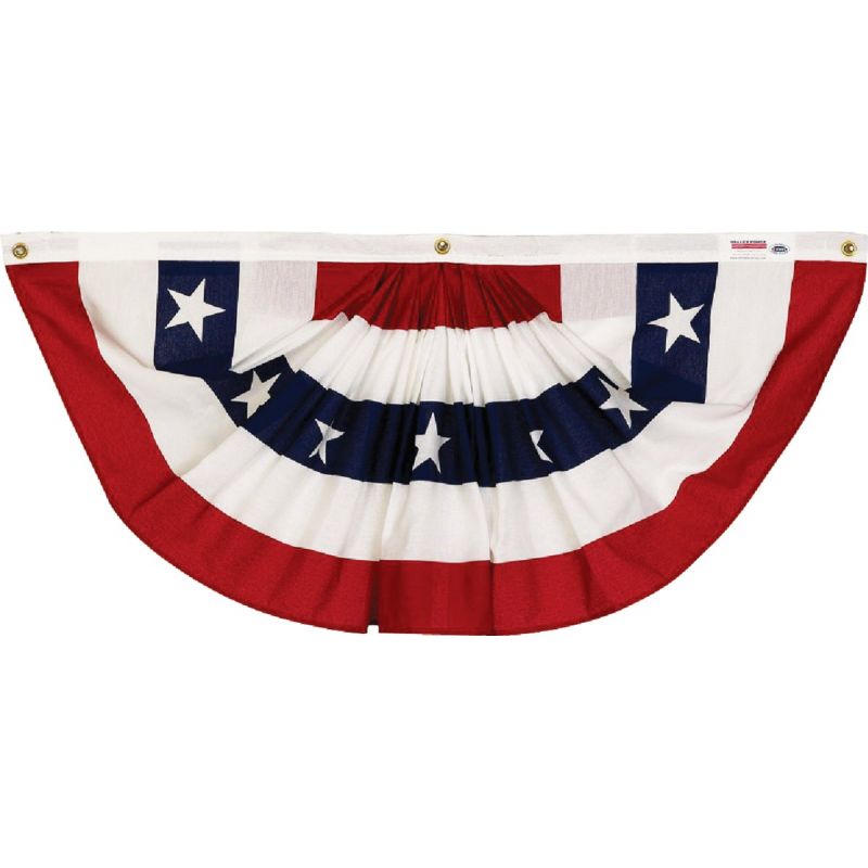 Valley Forge Fan Flag Bunting Red, White, &amp; Blue