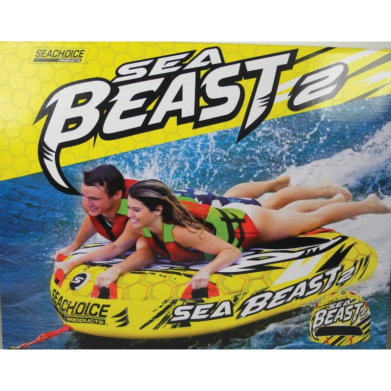 Seachoice Sea Beast Towable Tube 60 In. X 56 In., 1 To 2 Rider