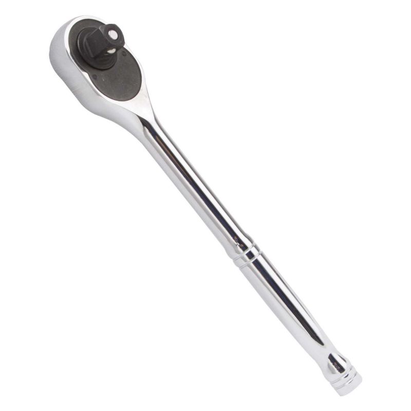 Vulcan TR0012 Quick Release Ratchet Handle, 9-1/2 in OAL, Chrome Silver