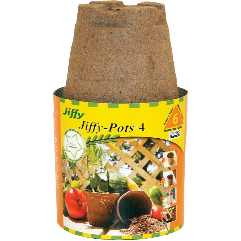Jiffy Peat Pot 4 In. W.