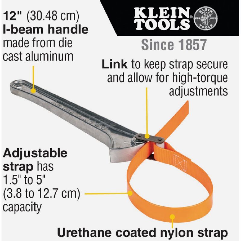 Klein Grip-It Strap Wrench 5 In.