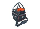 Klein Tools Tradesman Pro Series 5541610-14 Tote Bag, 10-1/4 in W, 12-1/4 in D, 10 in H, 40-Pocket, Polyester Black/Orange