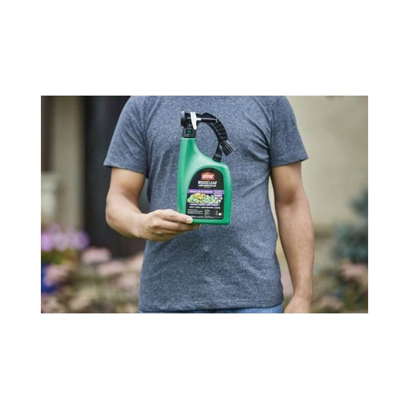 Ortho WEEDCLEAR 0449105 Weed Killer, Liquid, Spray Application, 32 oz Bottle Clear