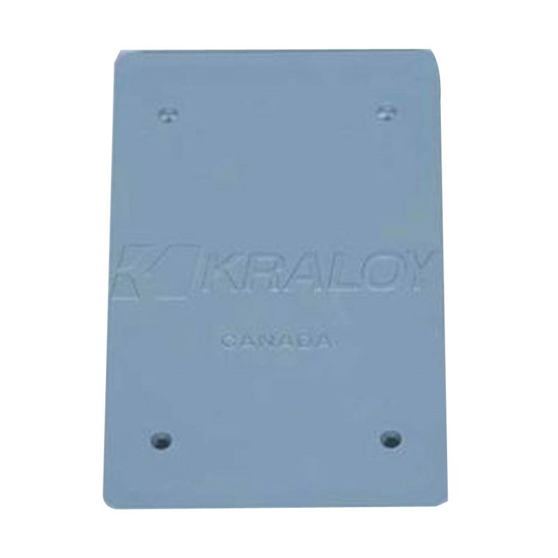 IPEX 20234 Box Cover, 4.6 in L, 2.8 in W, PVC, Gray Gray