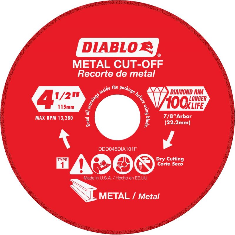 Diablo Type 1 Diamond Cut-Off Wheel