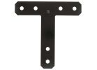 National Hardware 1162BC Series N266-473 T-Plate, 12 in L, 2-1/2 in W, 3/16 in Thick, Steel, Powder-Coated Black