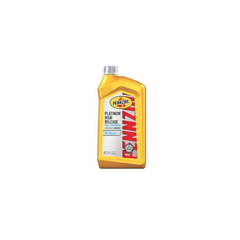 Pennzoil 550022818 High-Mileage Motor Oil, 5W-20, 1 qt Bottle Amber/Brown