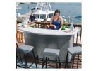 Suncast Backyard Oasis BMEB2000 Entertaining Bar, 150 lb Seating, Plastic Table