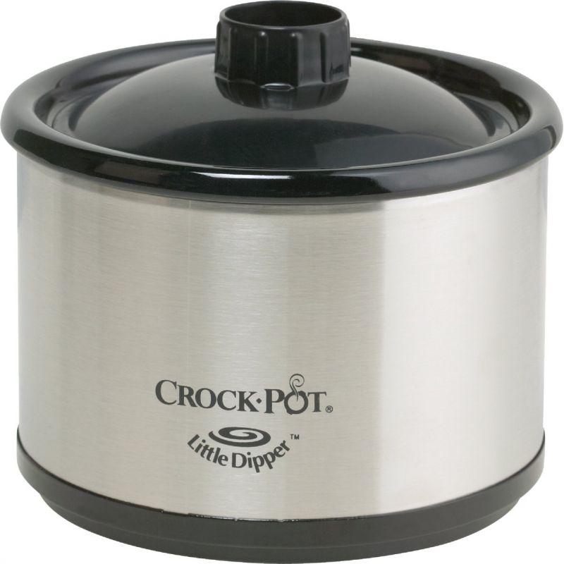 Rival, Kitchen, Rival 4 Qt Round Stainless Steelblack Crock Pot Slow  Cooker Model No 340