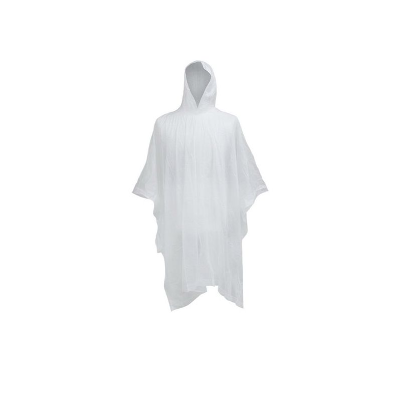 Boss 61 Poncho, Vinyl, Clear, Attached, Hooded Clear