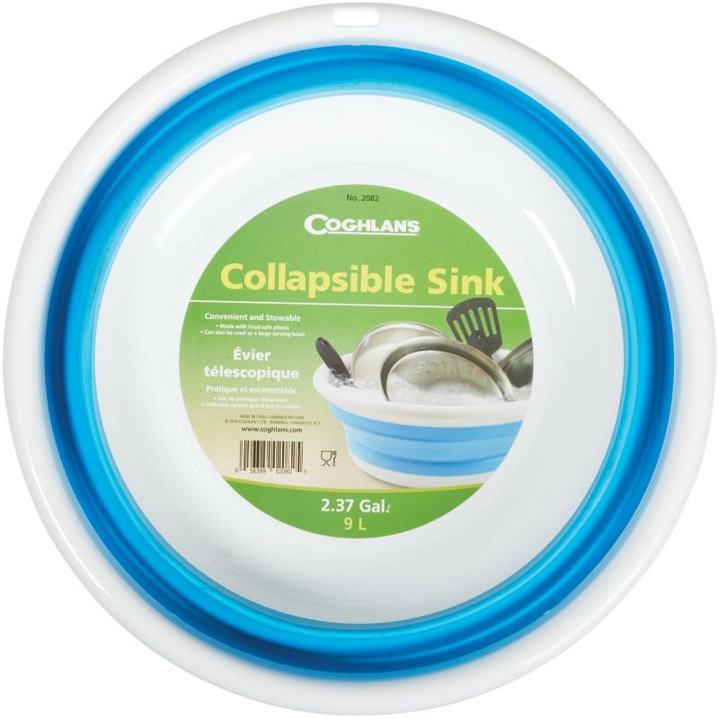 Coghlans Collapsible Bowl 9 L., Blue &amp; White