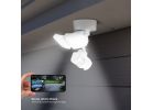 globe 17000214 Video Security Light, LED Lamp, Bright White, 2200 Lumens, 4000 K Color Temp, Plastic Fixture