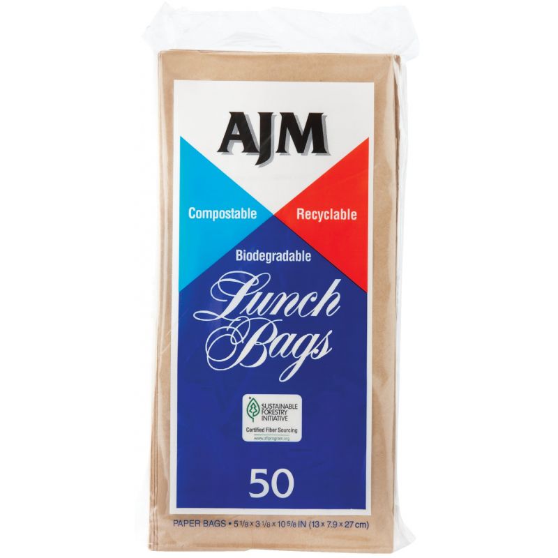 AJM Paper Lunch Bag Brown