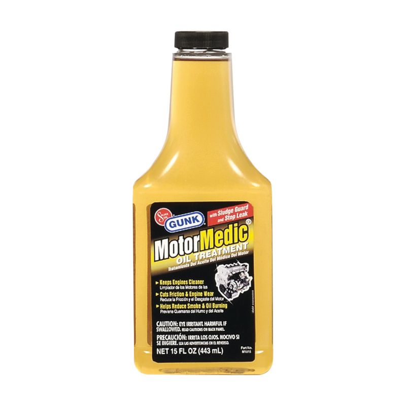 Motor Medic M1815 Oil Treatment, 15 oz, Bottle Light Yellow