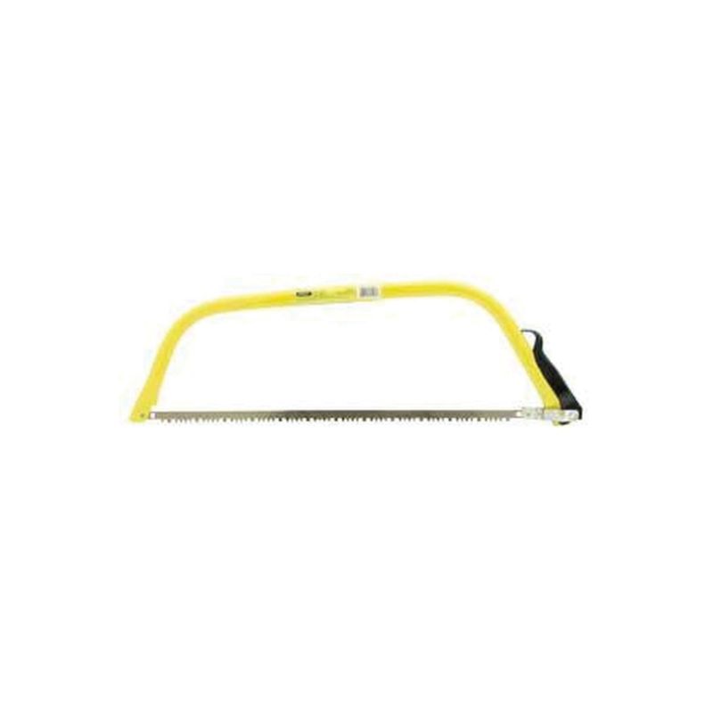 Stanley 15-451 Bow Saw, 24 in L Blade, Steel Blade, 4 TPI, Plastic/Rubber Handle 24 In