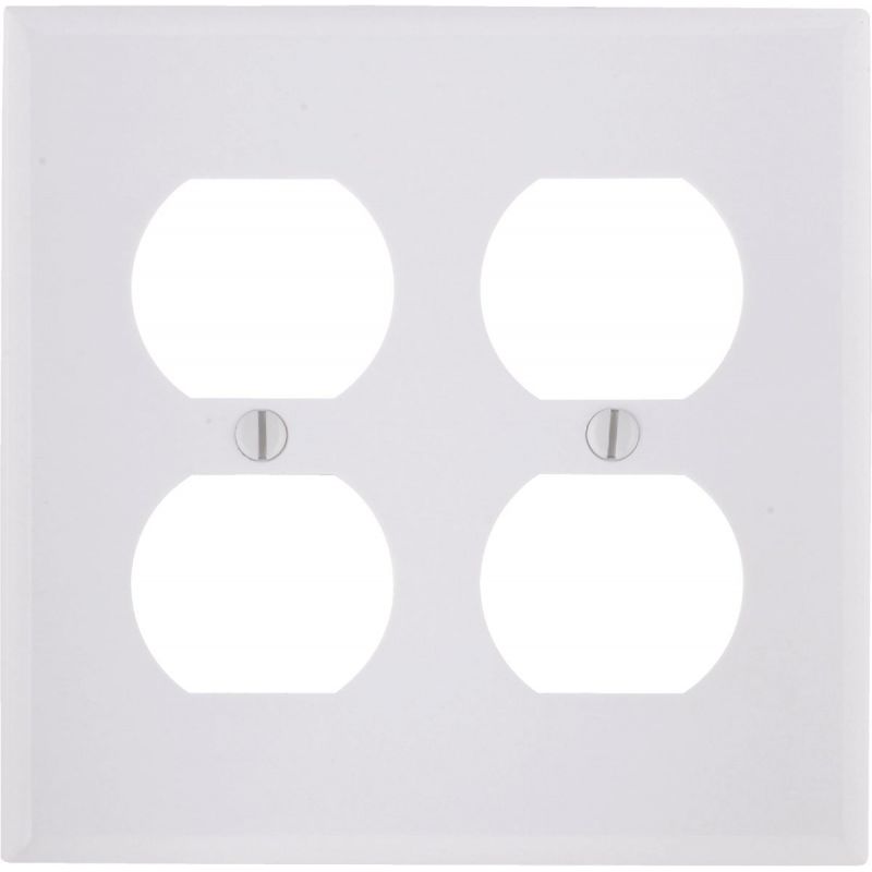 Leviton Plastic Outlet Wall Plate White