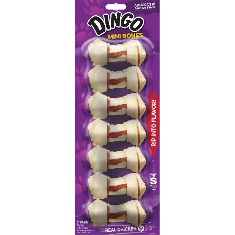 Dingo Mini Knotted Rawhide Chews 3 Oz.