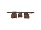 Kuny&#039;s Tool Works Series AP-400 Contractor&#039;s Apron, Leather, Brown, 14-Pocket Brown