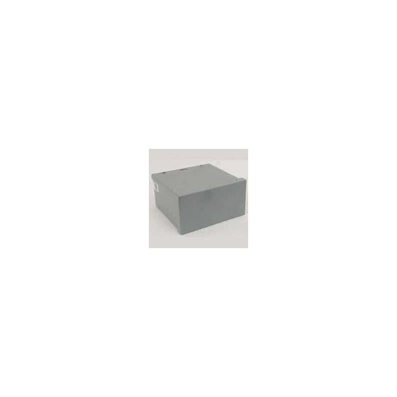 Wiegmann RSC080804RC Screw Cover, 1 -Gang, Carbon Steel, Gray, Polyester Powder-Coated, Wall Mounting Gray