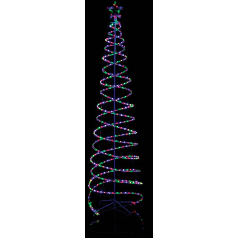 Alpine LED Multi-Function Spiral Christmas Tree Lighted Decoration