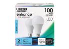Feit Electric OM100/950CA10K/2 LED Bulb, General Purpose, A21 Lamp, 100 W Equivalent, E26 Lamp Base, Daylight Light