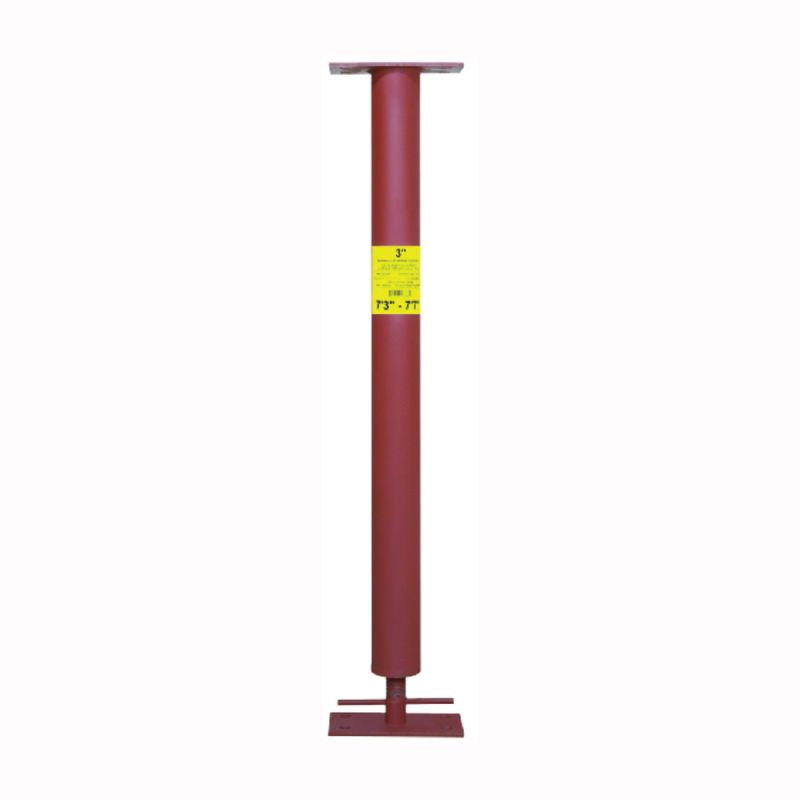 Marshall Stamping Extend-O-Column Series AC376/3760 Round Column, 7 ft 6 in to 7 ft 10 in Red
