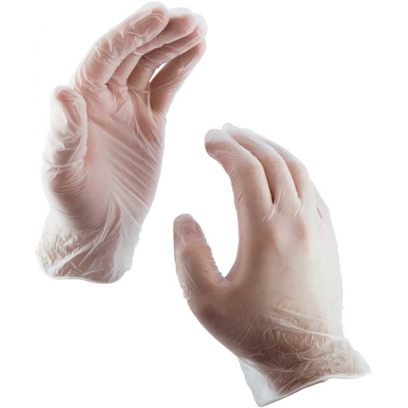 Soft Scrub Vinyl Disposable Glove 1 Size Fits Most, Clear