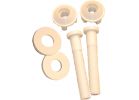 Lasco Toilet Seat Hinge 3/8&quot; Bolts, Nuts, And Washers 3/8 In. X 2-1/4 In., White