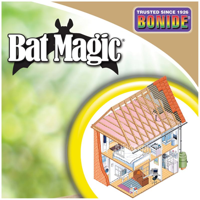Bonide Bat Magic 876 Bat Repellent Gray