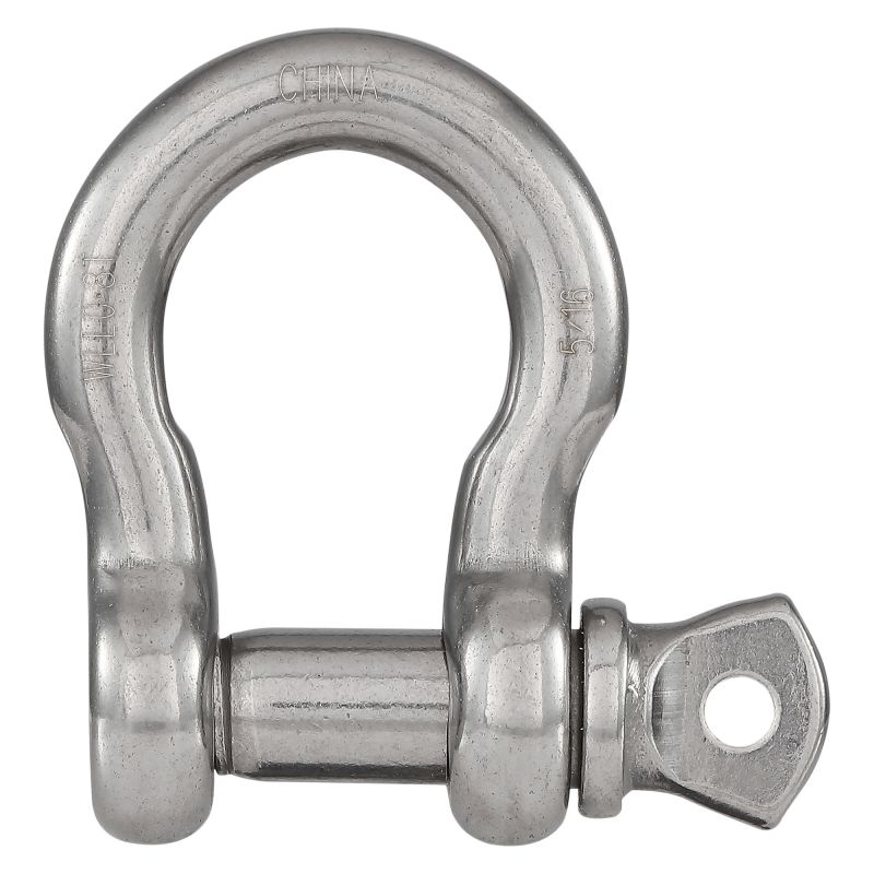 National Hardware N100-279 Anchor Shackle, 5/16 in Trade, 1650 lb Working Load, 9/32 in Dia Wire, 316 Grade