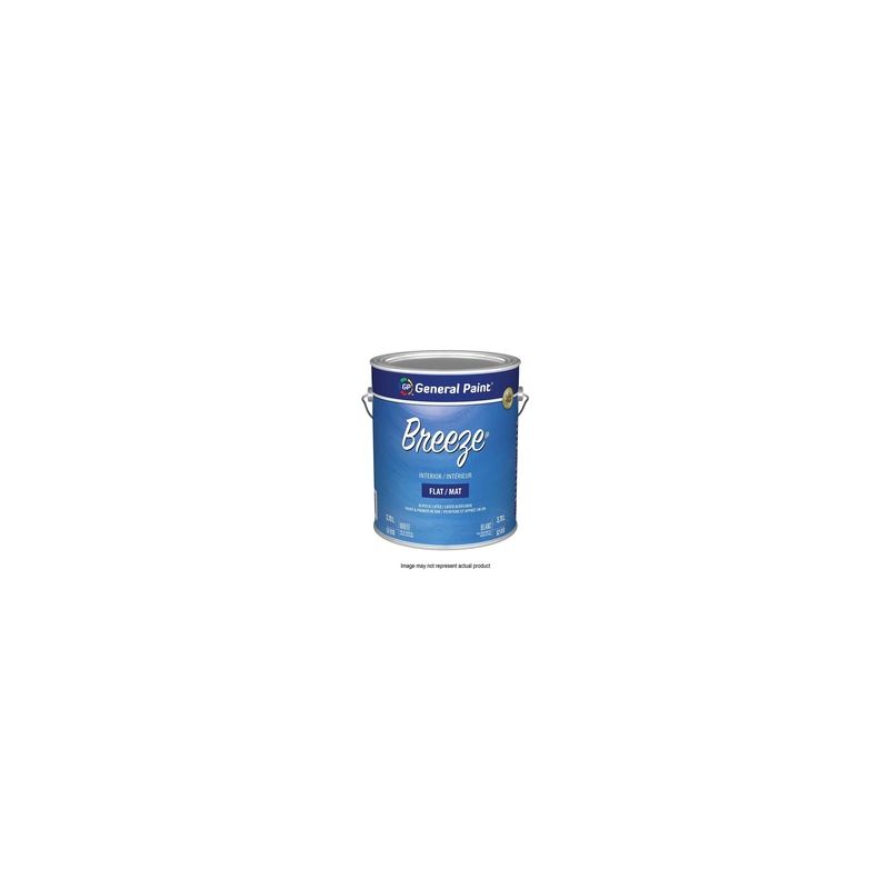 General Paint GE0052010-20 Interior Paint, Flat Sheen, White, 5 gal, Pail, 320 to 430 sq-ft Coverage Area White