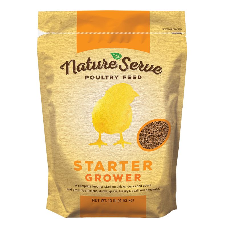 NatureServe 101010 Chick Starter Grower Feed, Crumble, 10 lb Bag