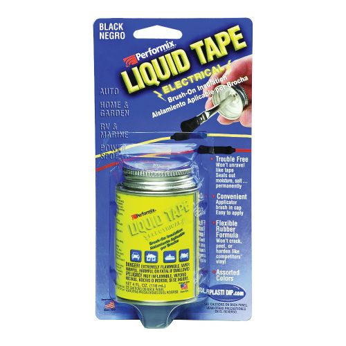 GB LTW-400 Liquid Electrical Tape, Liquid, White, 4 oz Bottle